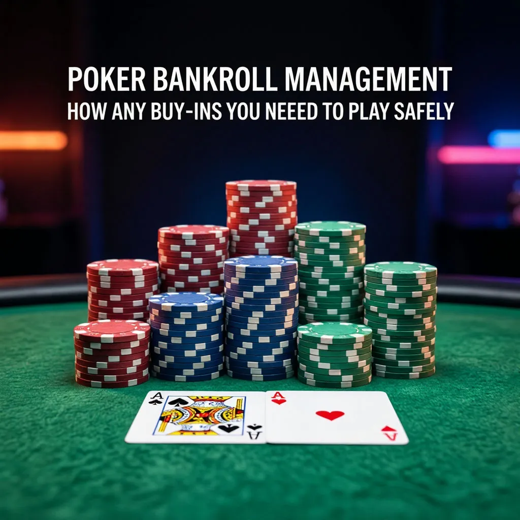 Poker bankroll management: how many buy-ins you need to play safely