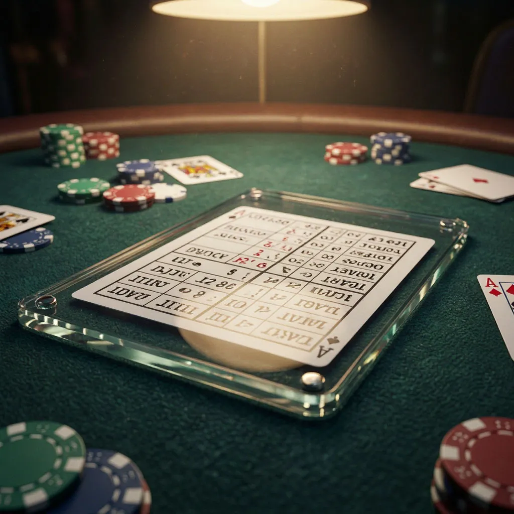 Blackjack basic strategy chart for 6-deck games: when to hit, stand, split and double